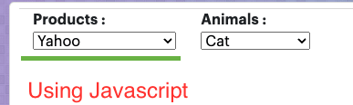 Select Dropdown Value Using Javascript